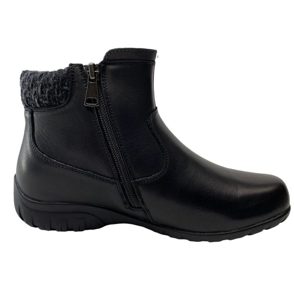 Propet Darley Ankle Booties Shoe Women's 6.5 Black Leather Cushioned Comfort - Picture 6 of 12
